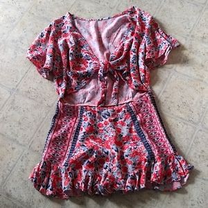 Free People midriff-baring floral romper 6